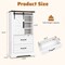 Wooden Farmhouse Bathroom Floor Cabinet Freestanding Storage Organizer